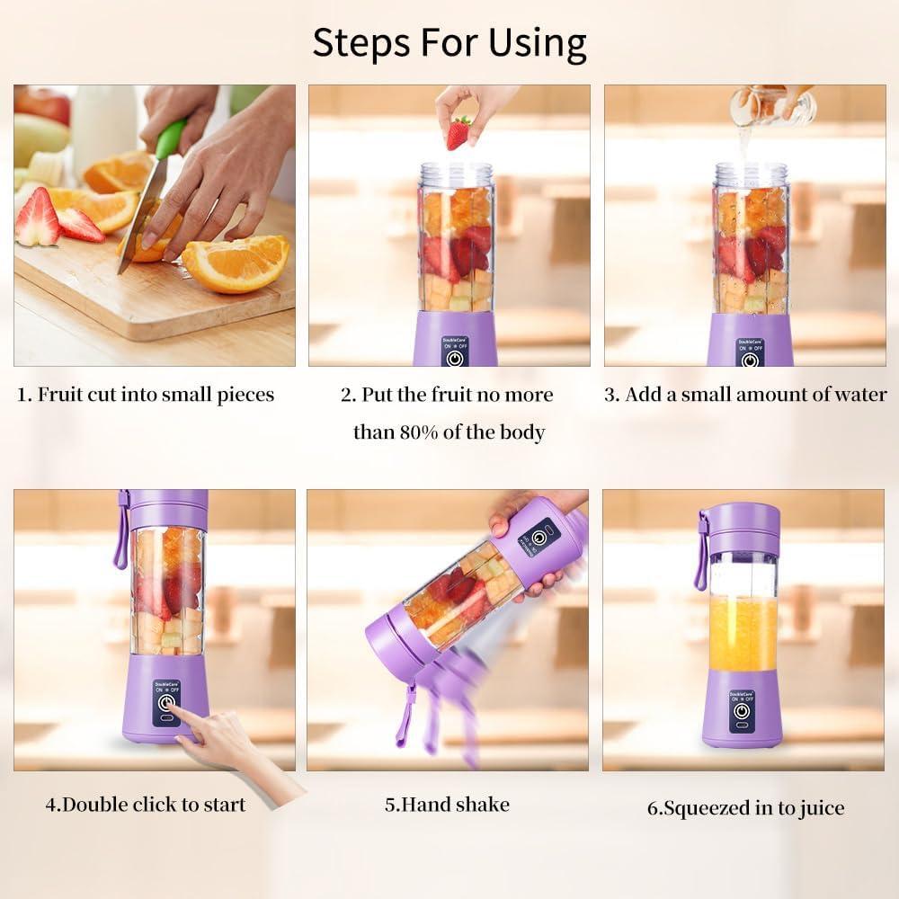Multicolor Electric Juicer Blender - 1 Pc Portable & Multifunctional Kitchen Gadget